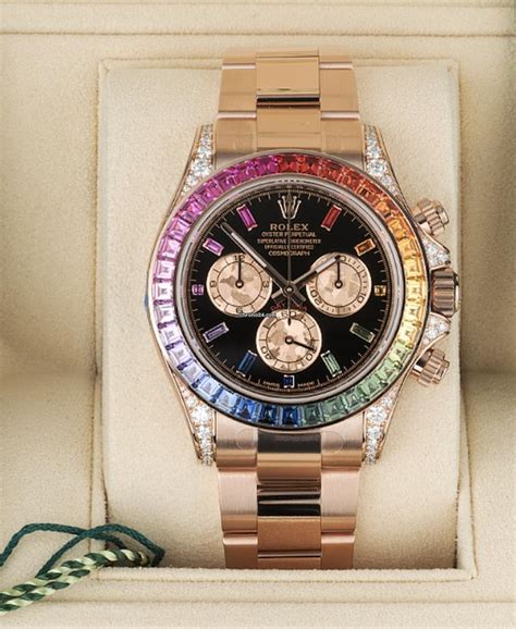 rolex daytona rainbow rose gold replica|rolex daytona rainbow 2022.